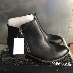 Kensie Genuine Leather Booties (Size 8)